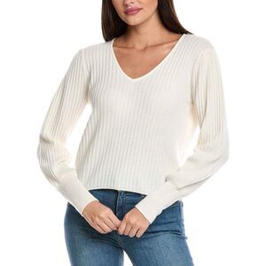 &Isla Womens  Rio Cashmere Sweater, White